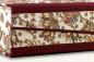 Preview: Schachtel mit florentinischem Muster, bordeaux und gold